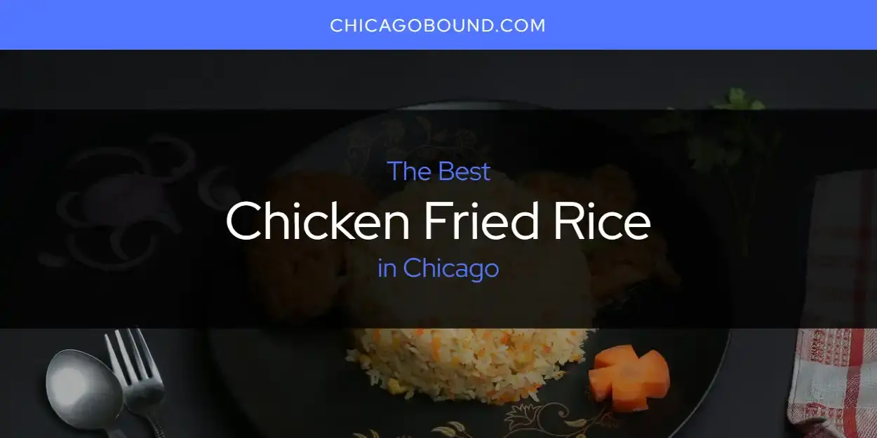The Absolute Best Chicken Fried Rice in Chicago  [Updated 2023]