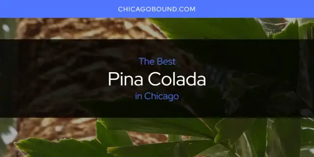 Chicago's Best Pina Colada [Updated 2024]