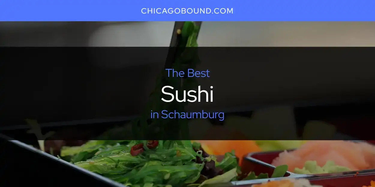 Schaumburg's Best Sushi [Updated 2023]