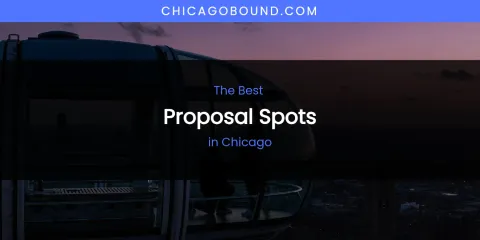 The Absolute Best Proposal Spots in Chicago