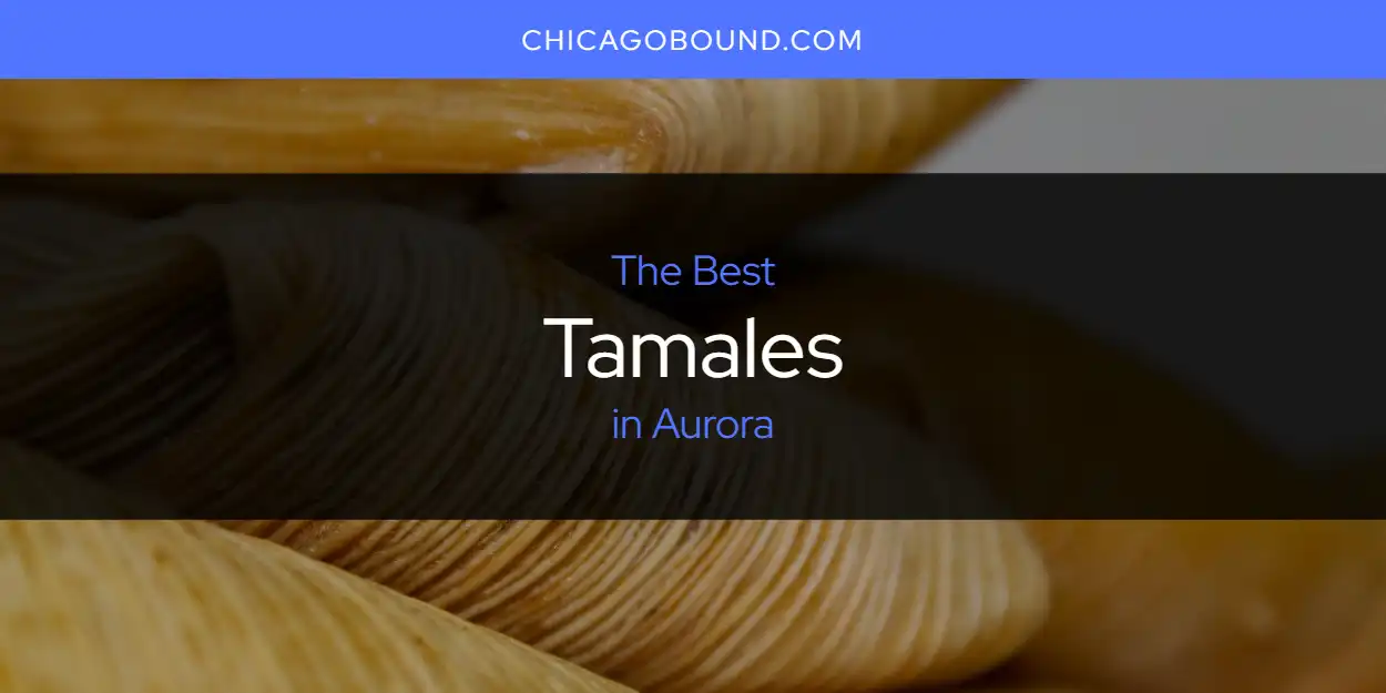 The Absolute Best Tamales in Aurora  [Updated 2025]